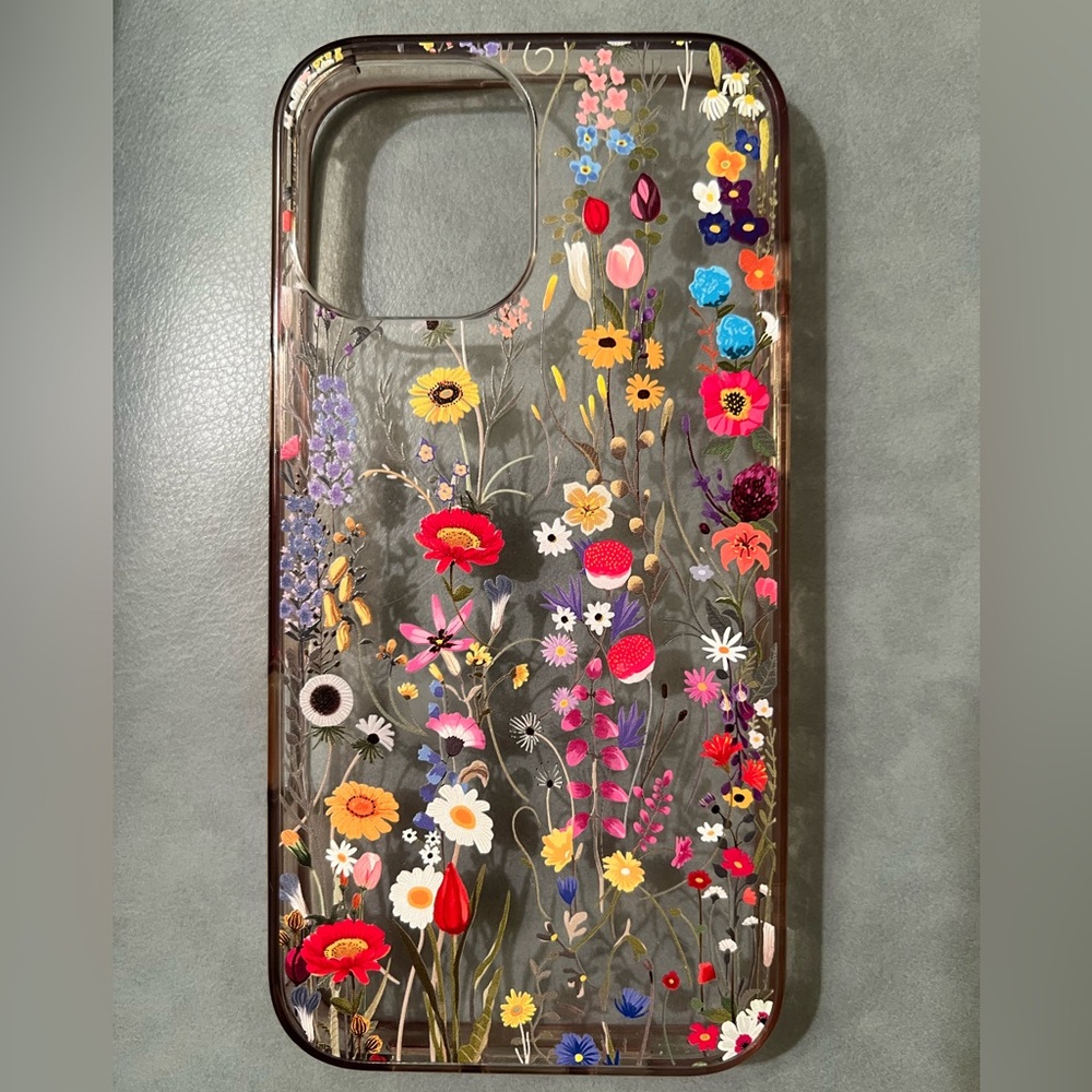 FLOWERS WILDFLOWERS CLEAR IPHONE 13 PRO MAX CASE